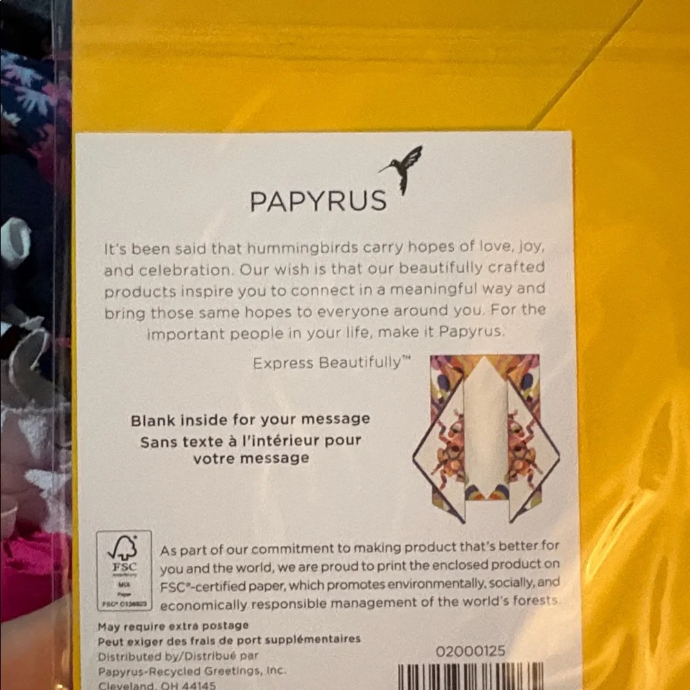 💎RARE💎🆕American Greetings-Papyrus Metallic Beetle Bug Greeting Card